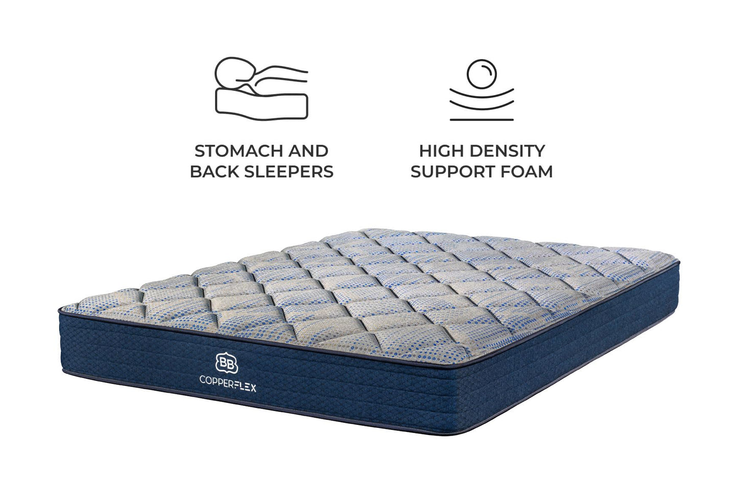 Brooklyn Bedding CopperFlex RV Hybrid 10 inch Olympic Queen Mattress