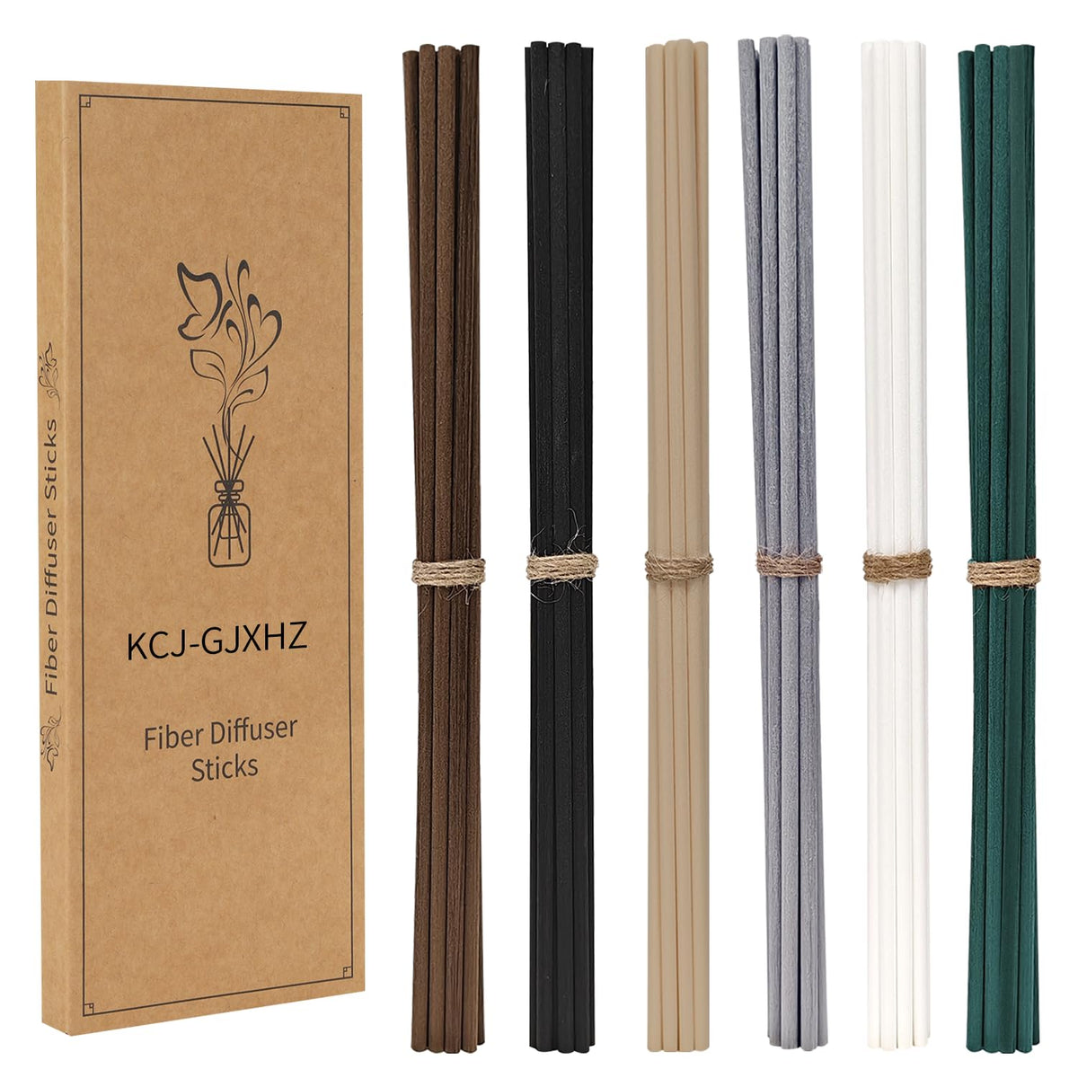6 Mixed Colors 130Pcs Aroma Sticks, 10inch Diffuser Sticks for Essential Oils, Home Fragrance Sticks for Bathroom Bedroom Living Room
