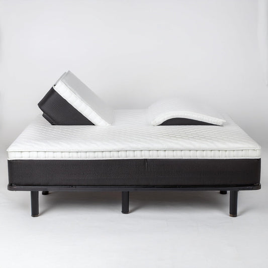 Adjustable Split Mattress Half Split Queen 7" Medium Memory Foam Innerspring Coils,for Adjustable Bed Mattress Set Pressure Relief- Back Support-Made in USA,Safe Materials (30"x80" HALF QUEEN)