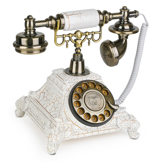 Sangyn Antique Phone European Style Vintage Telephone Retro Landline Telephones Decor Old Fashioned Phones for Home Office Hotel Decoration