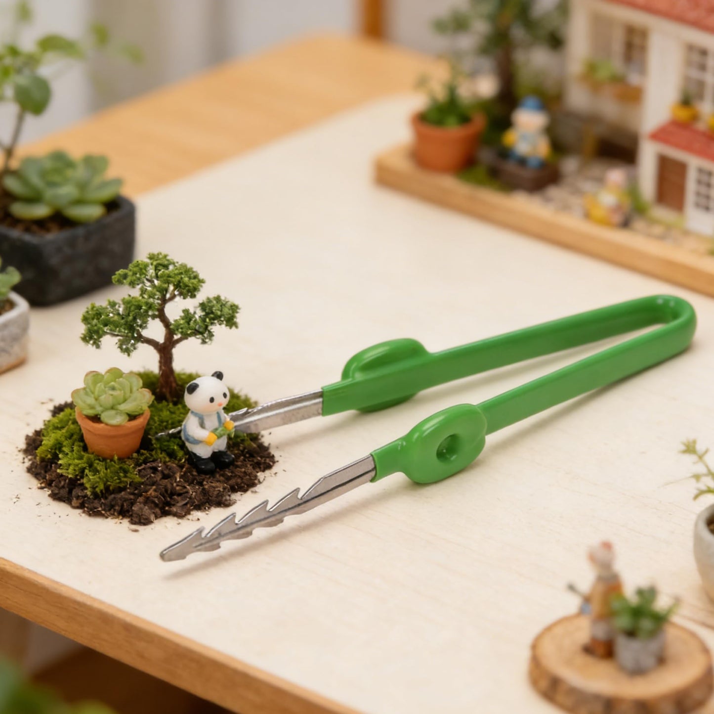CAXUSD Garden Tweezers 7.36In Lightweight Portable Planting Tool for Succulents Bonsai and Precise Weed Removal in Home Garden Care