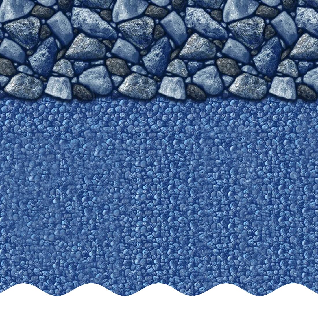 Smartline 24 ft Round Swimming Pool Liner | Coastal Rock | Unibead Style | 52 Inch Wall Height | 25 Gauge Heavy Duty Virgin Vinyl | Designed for Steel Sided Above Ground Pools