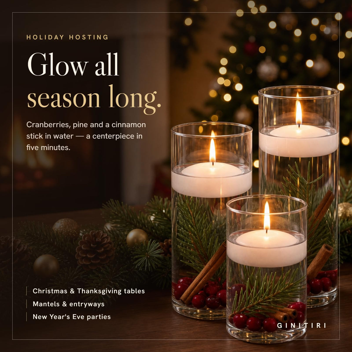 3 Inch Floating Candles,36 Pack,White Large Size Candle