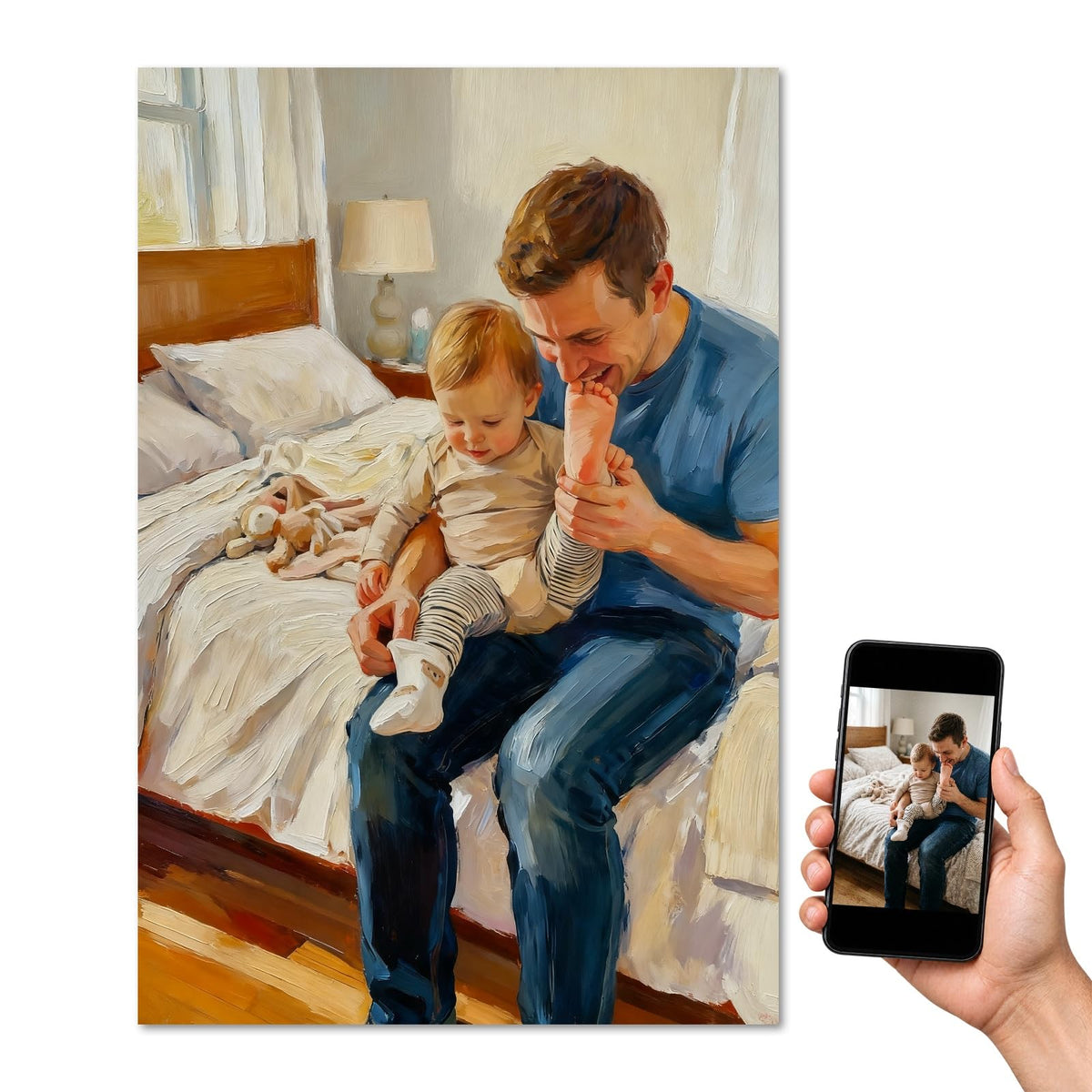 Picture to Oil Painting Art Poster, Gift for Your Partner