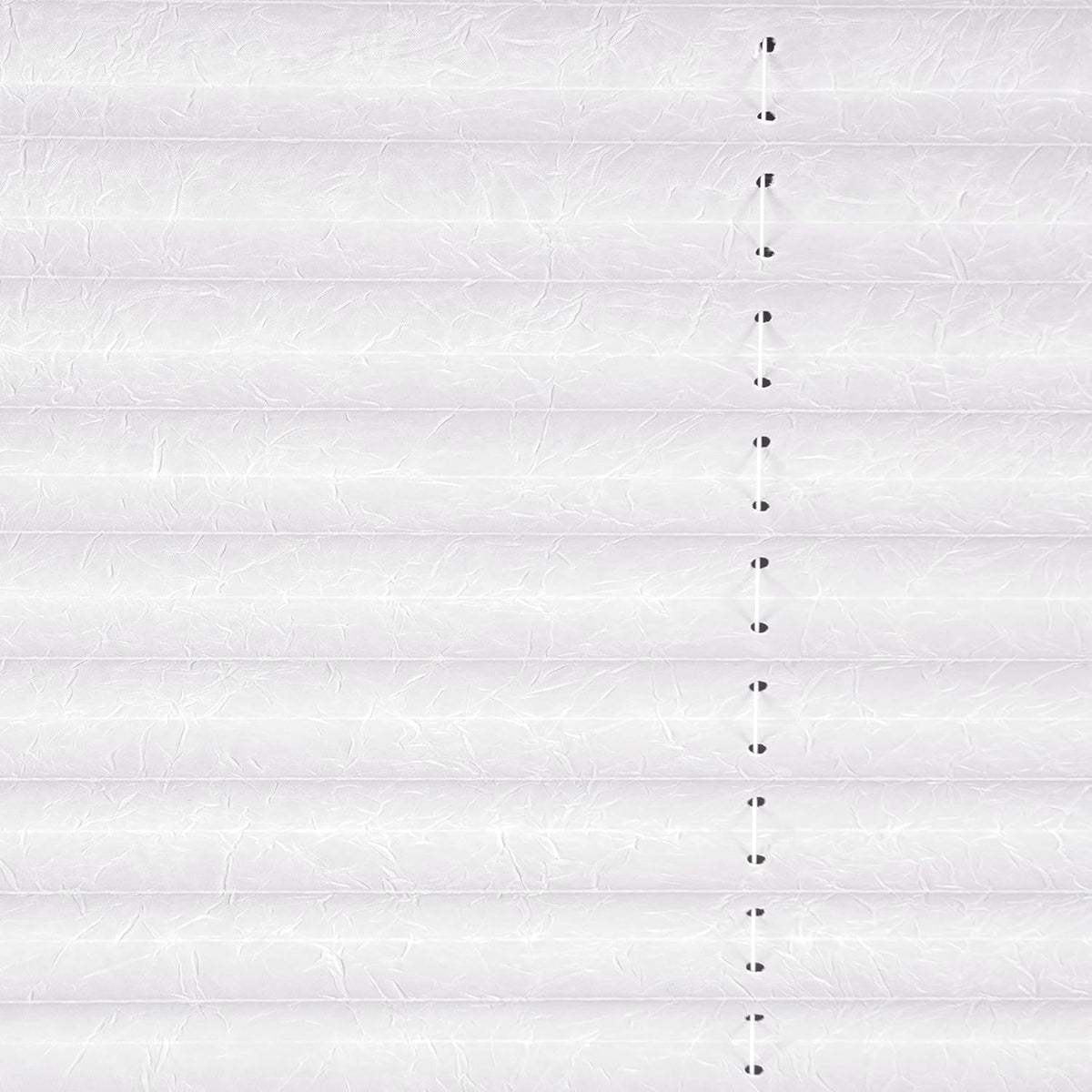 Calyx Interiors Pleated Fabric Window Shades, 32" W x 60" H, White