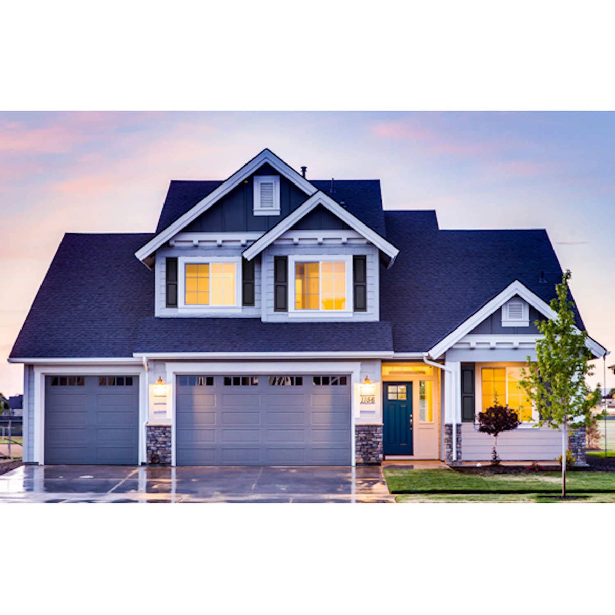 Polaris Homeside Raised Panel Vinyl Shutters (1 Pair) 14-1/2in. x 55in. - 050 Black