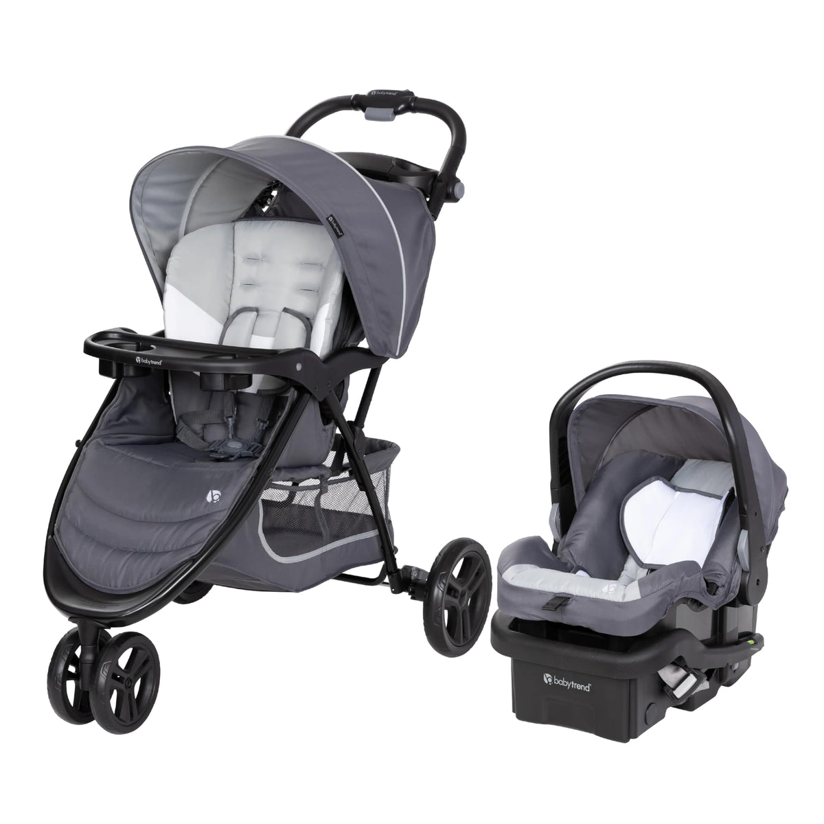 Baby Trend EZ Ride Travel System with EZ-Lift Infant Car Seat, Dash Grey