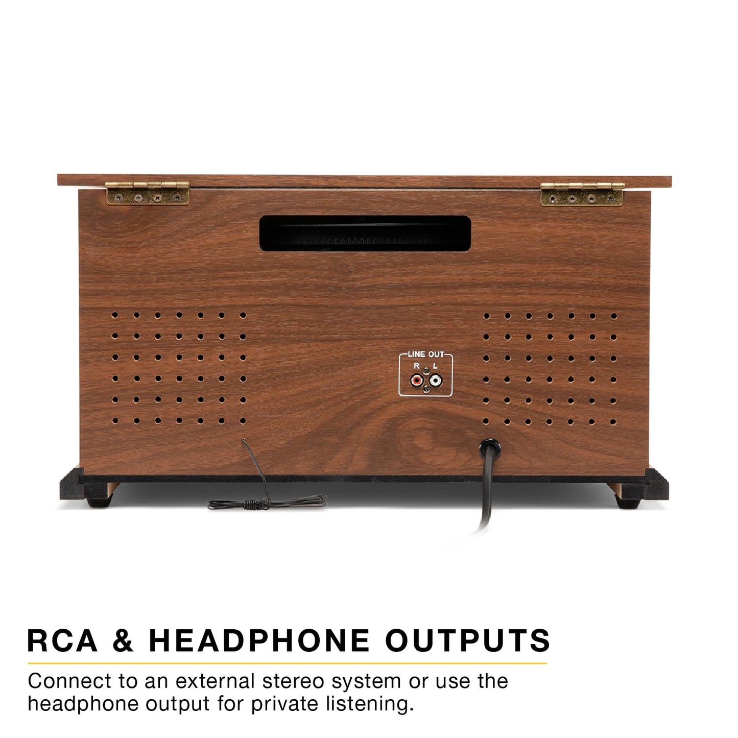 Victrola Quincy - 6-in-1 Bluetooth Record Player - Walnut