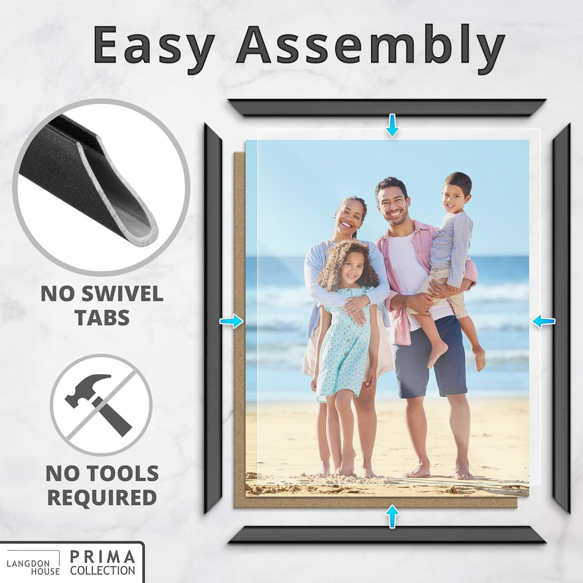 11x17 Poster Frames - Black, MultiPack of 24 - Prima Collection