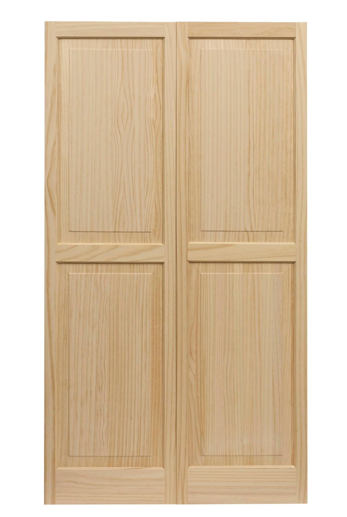 LTL Home Products SHP63 Exterior Solid Wood Raised Panel Window Shutters, 15" x 63", Unfinished Pine