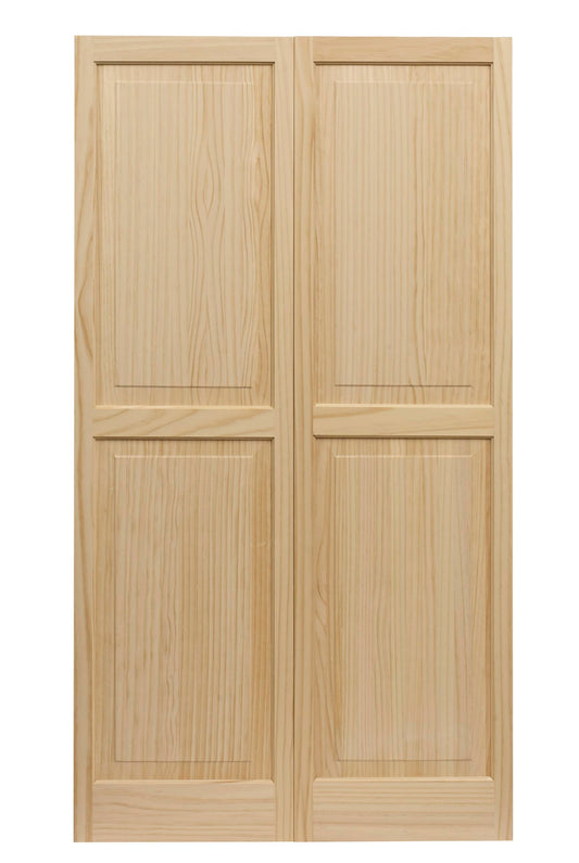 LTL Home Products SHP63 Exterior Solid Wood Raised Panel Window Shutters, 15" x 63", Unfinished Pine