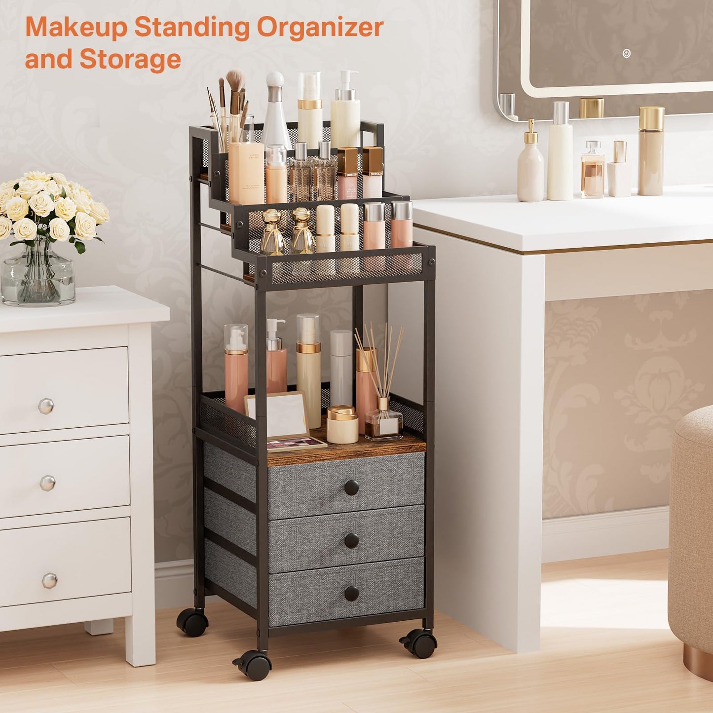FURFUN Display Riser Stand Perfume Cologne Organizer for Men and Women 13in