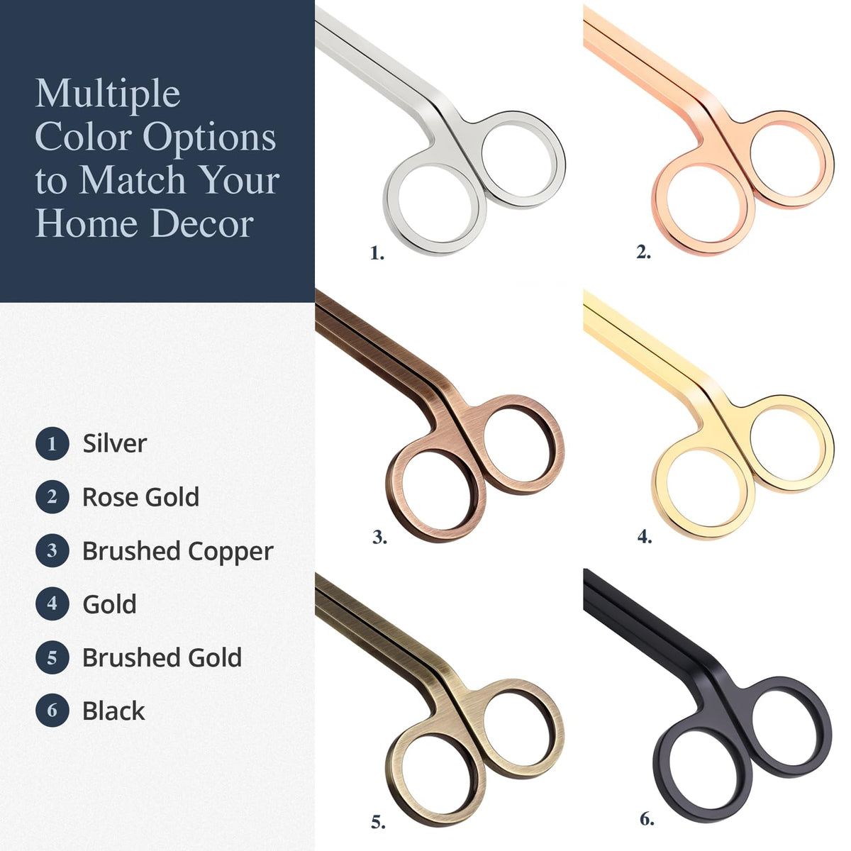 Airy Abode Candle Wick Trimmer 25 Pack, 7 Inch Stainless Steel Wick Cutters for Candles, Bulk Candle Trimmers for Cleaner Burn and Less Soot, Gold