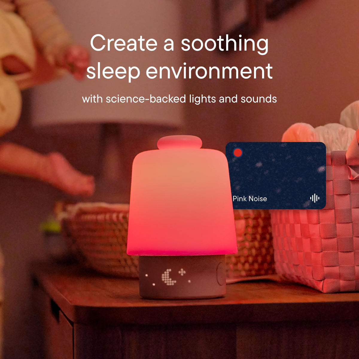 Hatch Baby Sound Machine & Night Light Routine Builder (Peach)