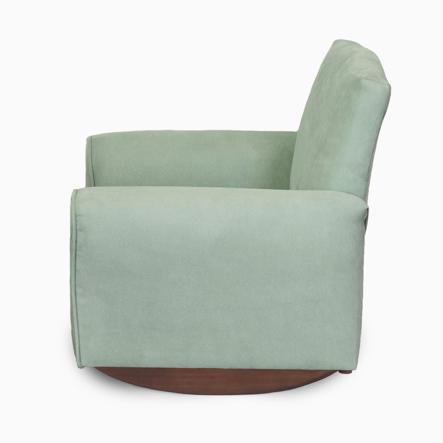 Toddler Personalized Armchair, Kids Upholstered Rocking Chair with Personalization, Toddler Chair with Personalized Name, Comfy Child Armchair, (Seafoam Green Suede, Rockers)