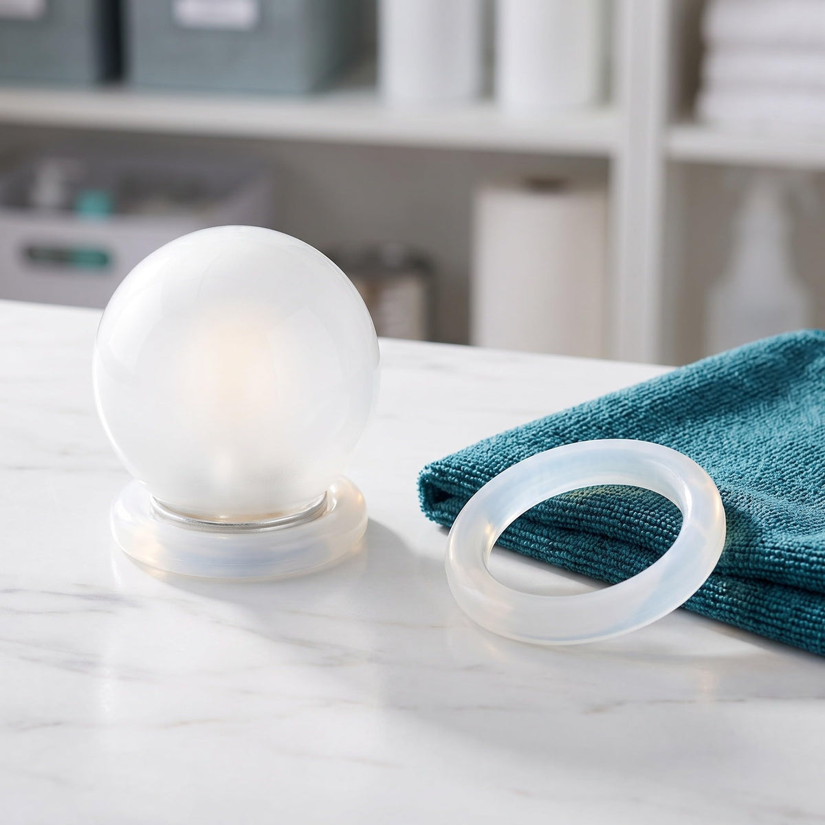 ULDIGI Silicone Lamp Bulb Fragrance Ring 70mm Id 4pcs White