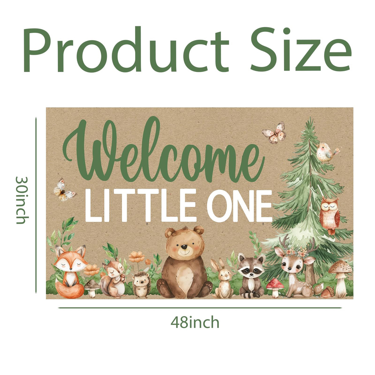 Woodland Banner for Woodland Baby Shower Decorations