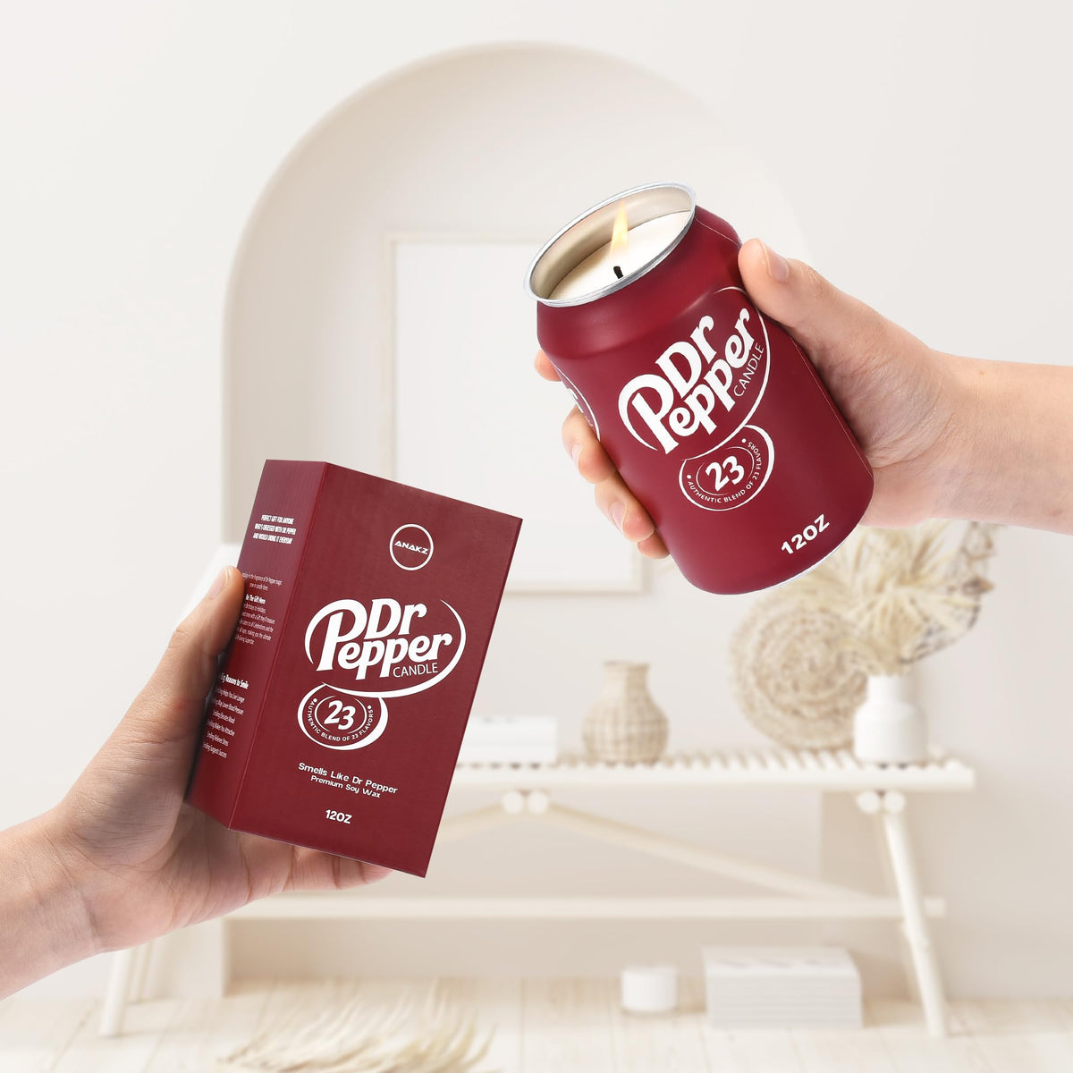 Doctor Pepper Candle - Smells Like the Real Soda - Soy Funny Candles Gift