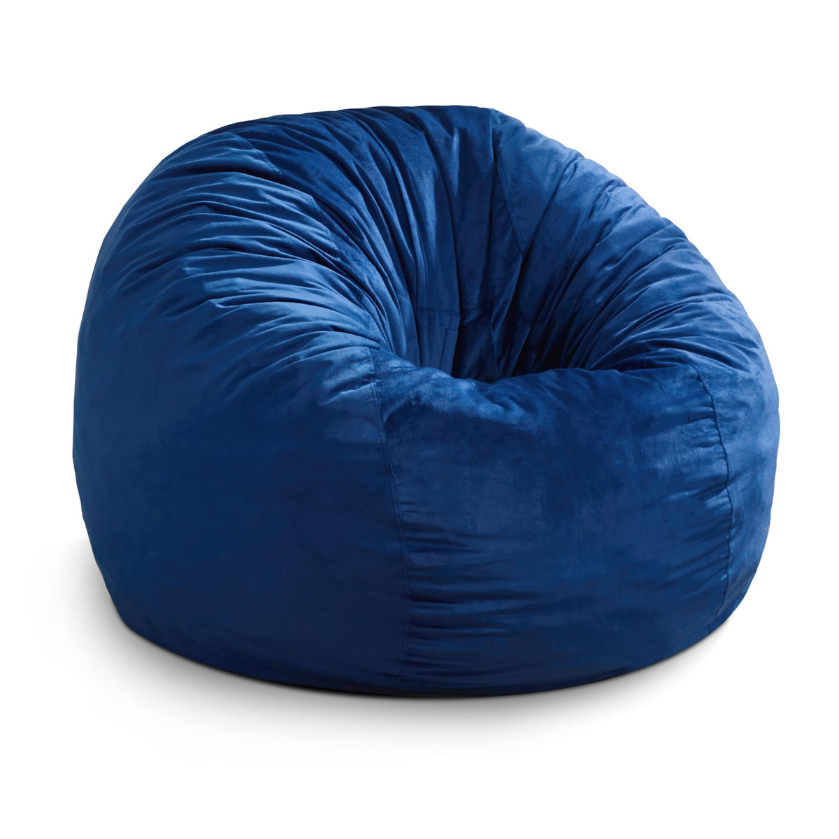 Hobestluk Bean Bag Chair 2.5ft BeanBag Velvet Fabric Medium Blue