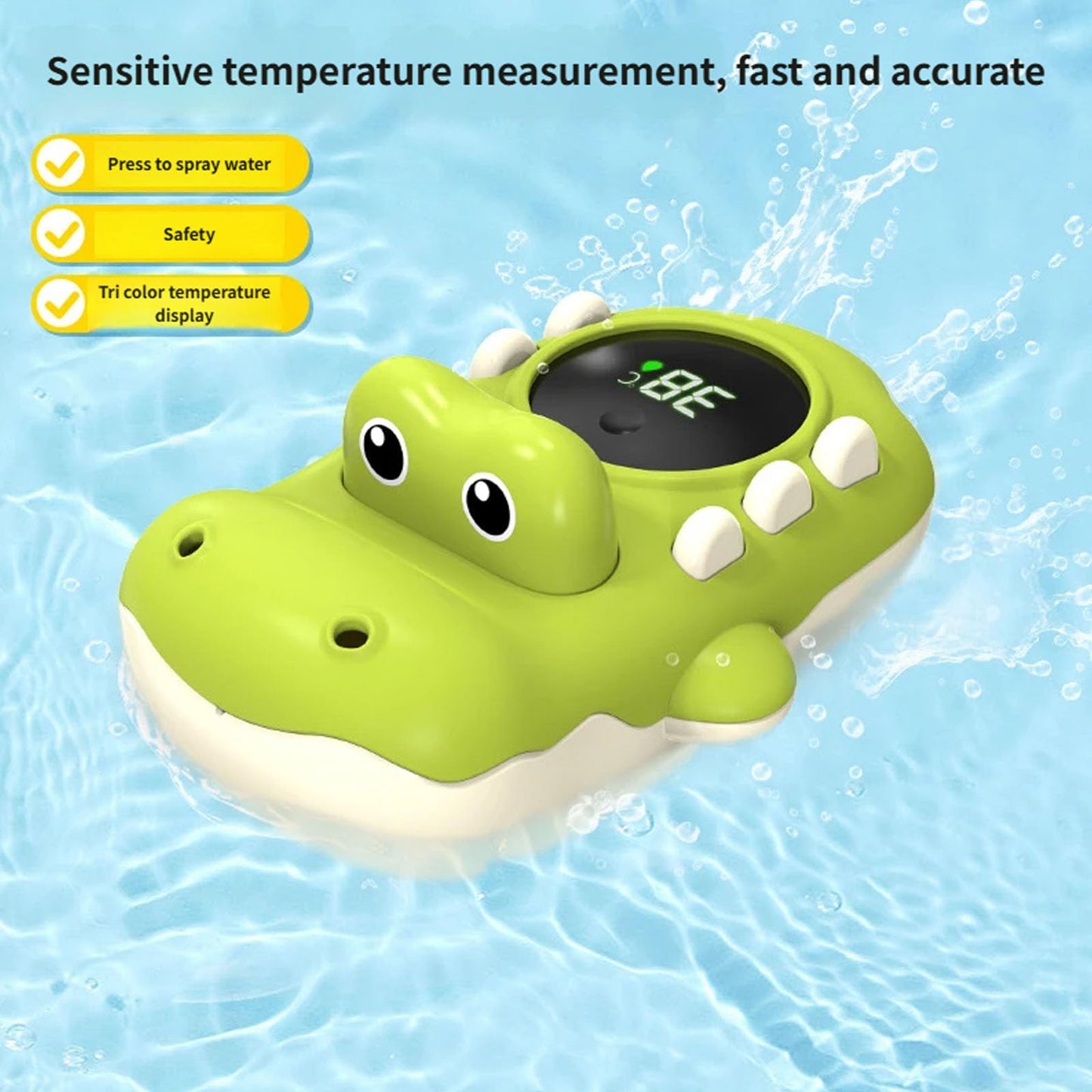 Automatic on Off Water Thermometers with Lovely Designs Water Temperature Measure for Safe & Enjoyable Bath Bath Thermograph