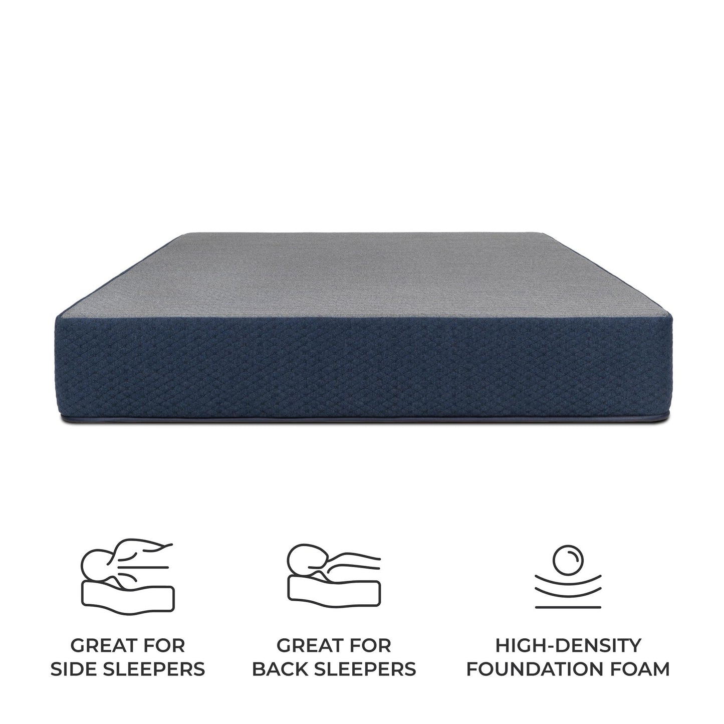 DREAMFOAM Brooklyn Bedding Copperflex Essential 14" Gel Memory Foam Mattress with Stain Protection, Short Queen |Made in Arizona