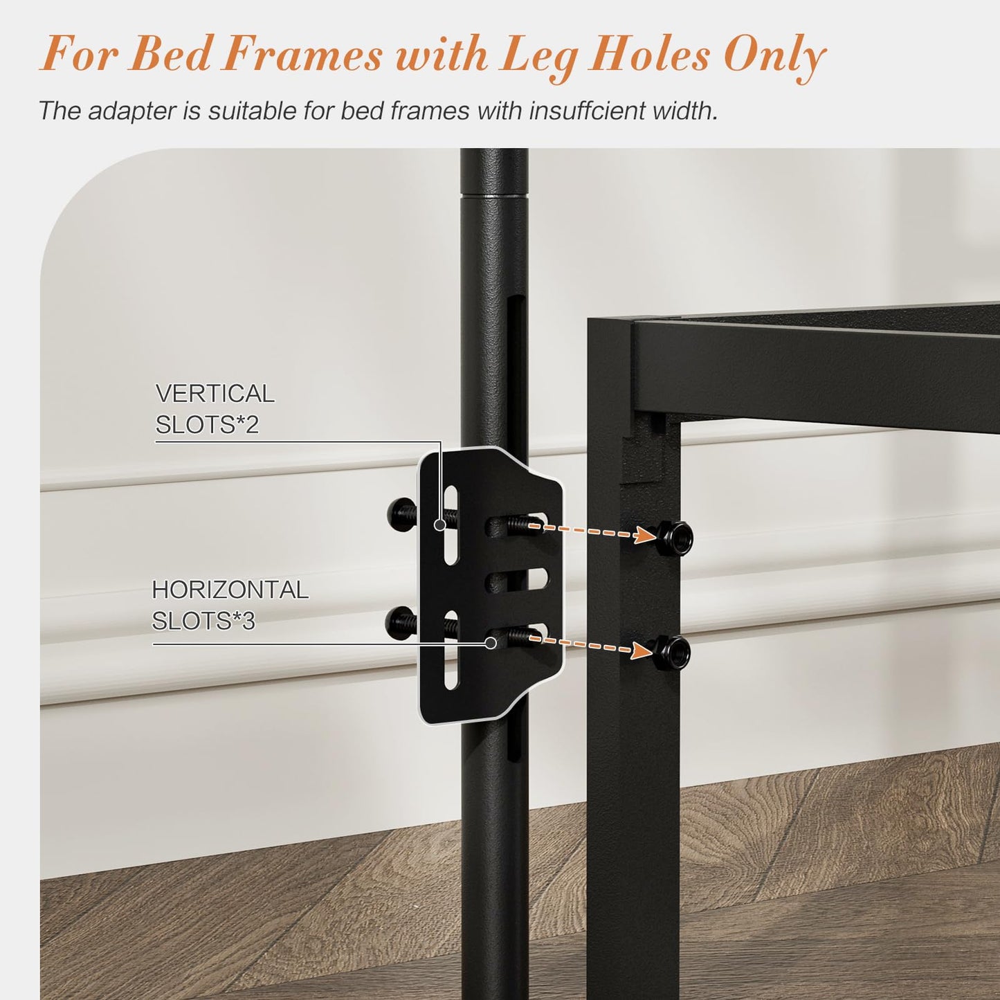 ARICOEASY Metal California King Headboard Only, Adjustable Height, Steel Cal King Headboard with Bed Frame Brackets Adapter, Farmhouse Victorian Style, Easy Assembly, Black