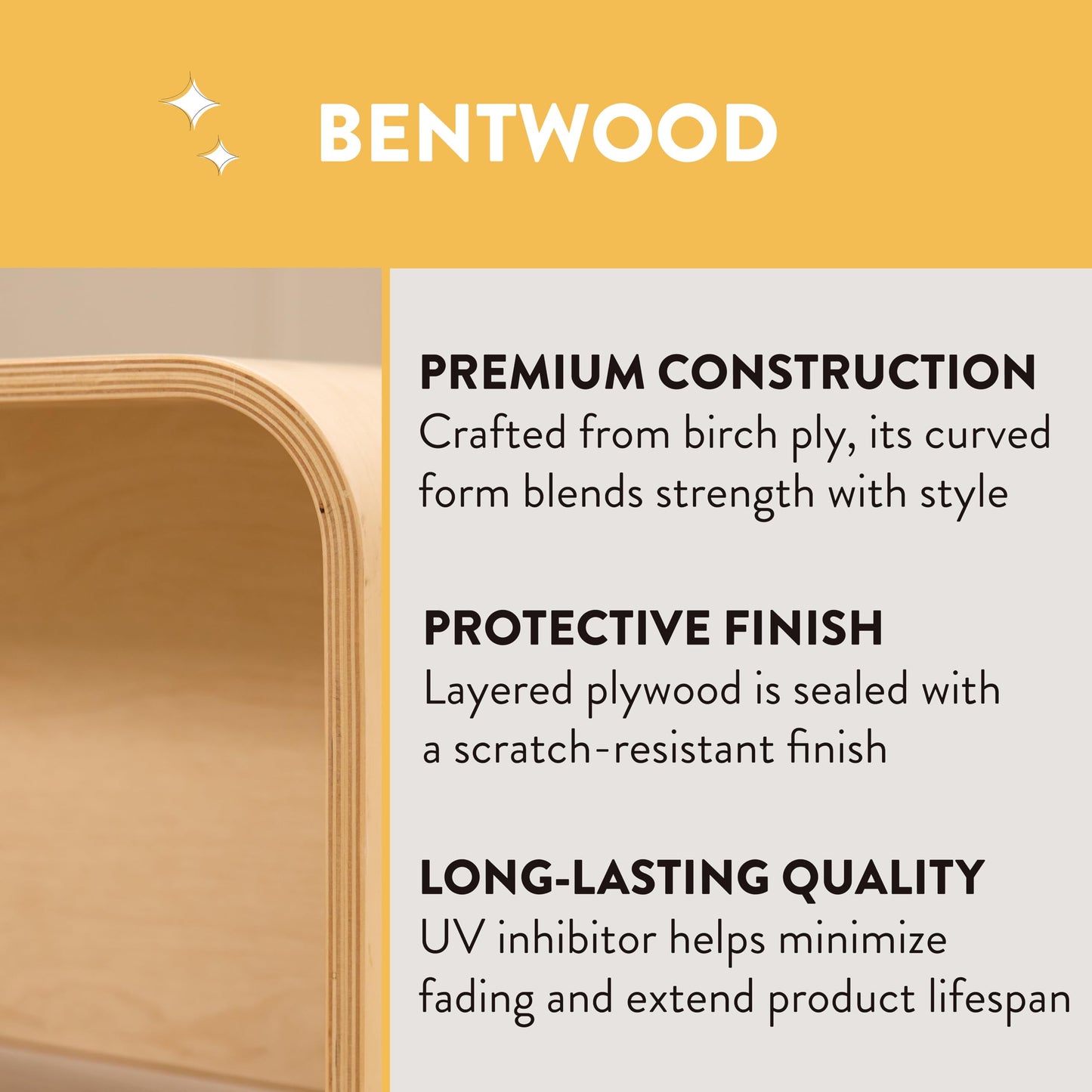 Back2School Express Bentwood Stackable Stool Seating Set, Kids Furniture, Contemporary, 6-Piece