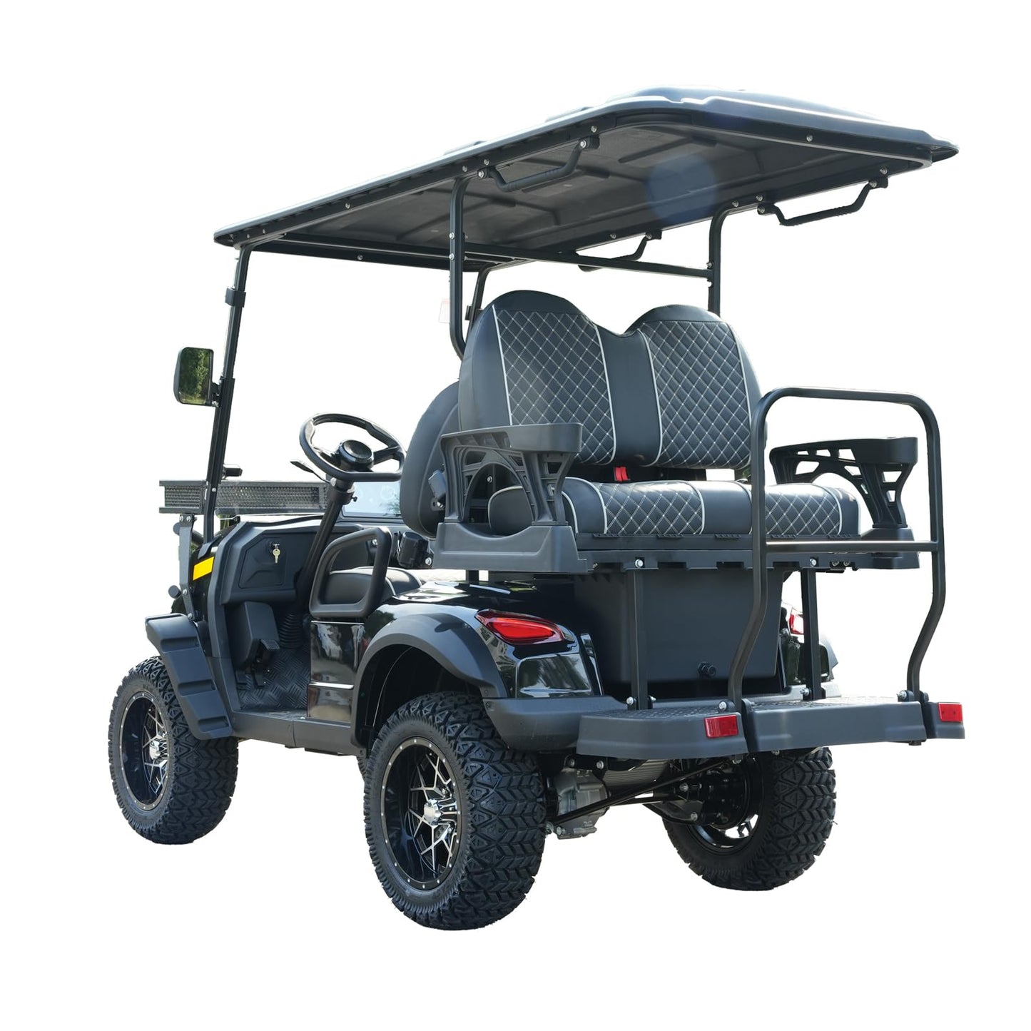 X-ARK 4-Seater Electric Golf Cart for Adults, 23.5 All-Terrain Off-Road Tires, 5000W High-Power Motor, 60 Miles Max Range, 10 Inch Flat Touch Screen, Large Storage Box, Hotel, Beach, Farm, Park