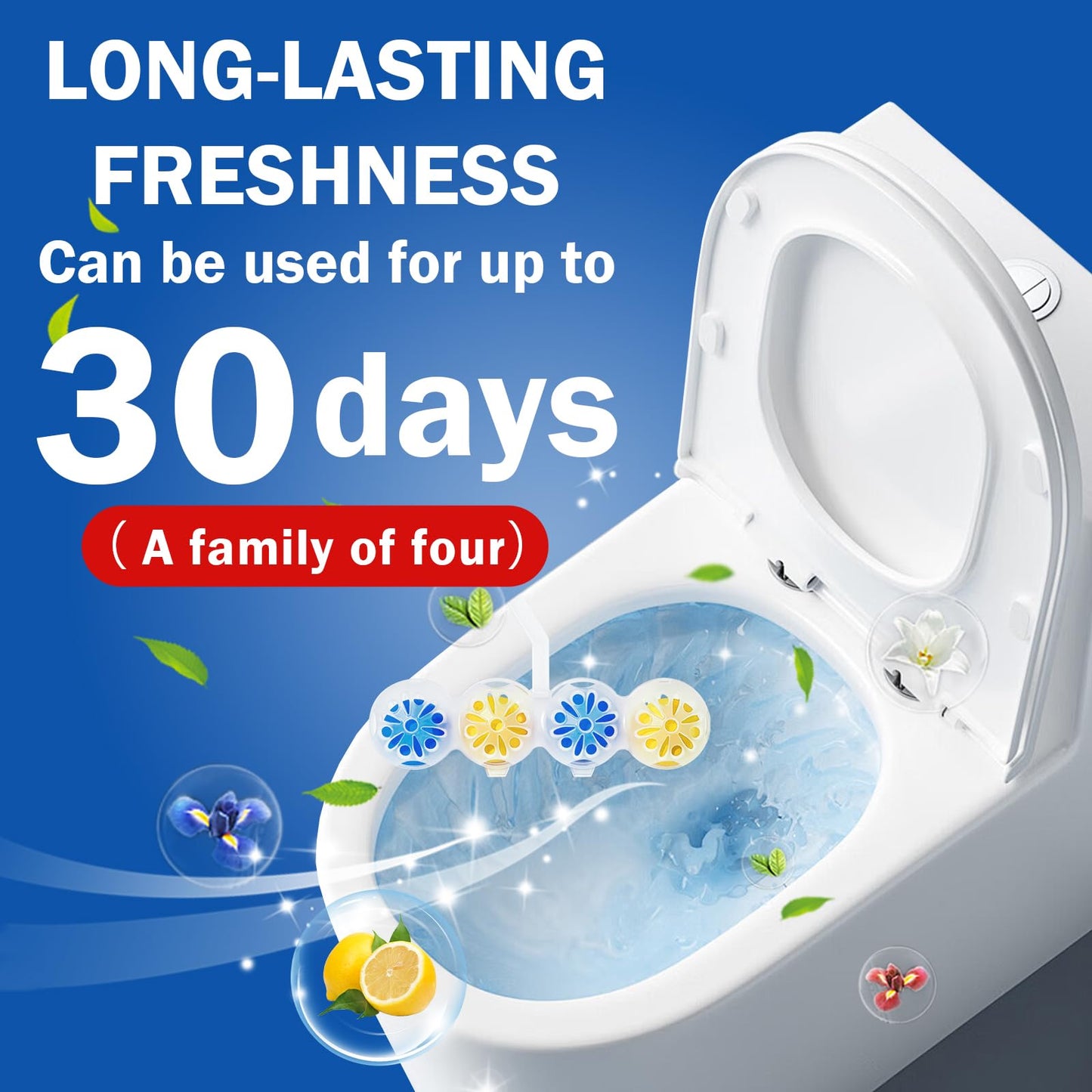 SCENTORINI 4-in-1 Toilet Bowl Cleaner Rim Hanger