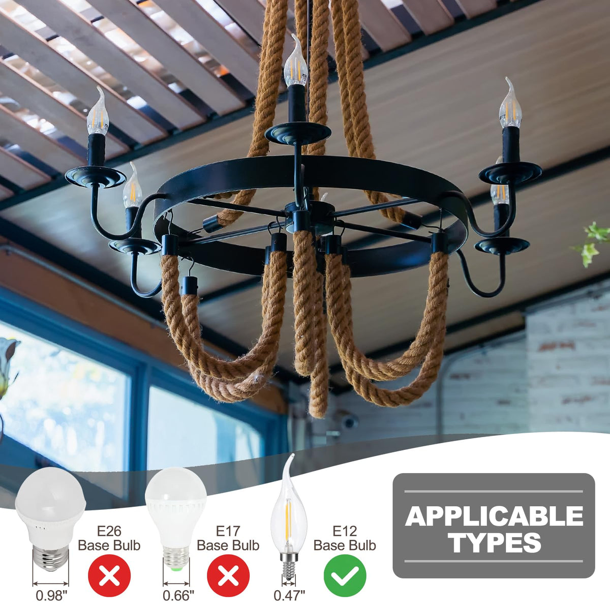 PATIKIL 3.5" Tall Candle Covers Sleeves, 6Pcs Metal E12 Chandelier Socket Sleeves with Insulation Heat Shrinkable Flame Retardant Tube Bulb Light Base Holder for Lamps, Golden