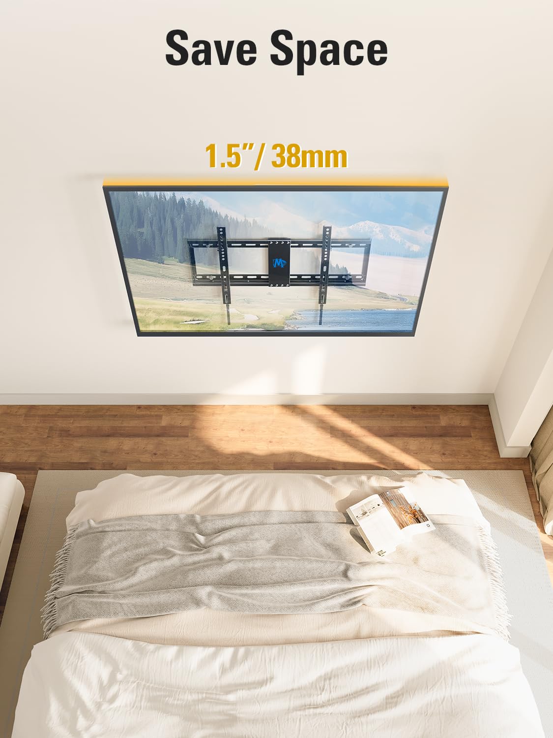 Mounting Dream Tilting TV Wall Mount for Most 37-90 Inch TVs up to 132lbs
