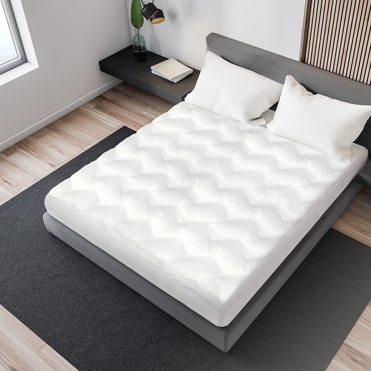 Sognare Nuo Mattress Topper Twin Size Softy Touch Technology Soft Touch, Washable Hypoallergenic, 100 Nights Guarantee.