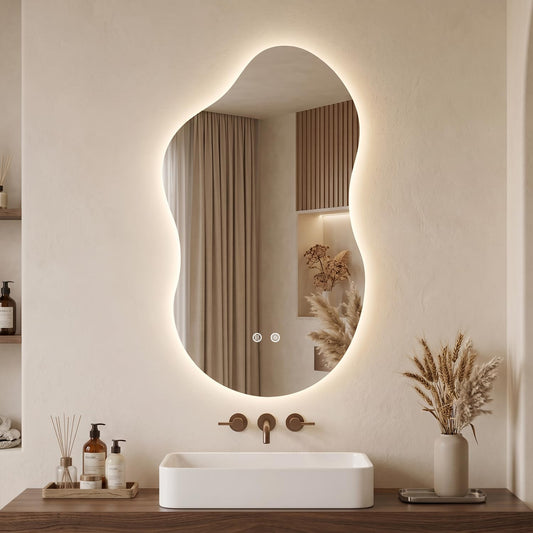Kanxinr 36"X20" Wall Mirror LED Mirror Bathroom Vanity Mirrors with Lights