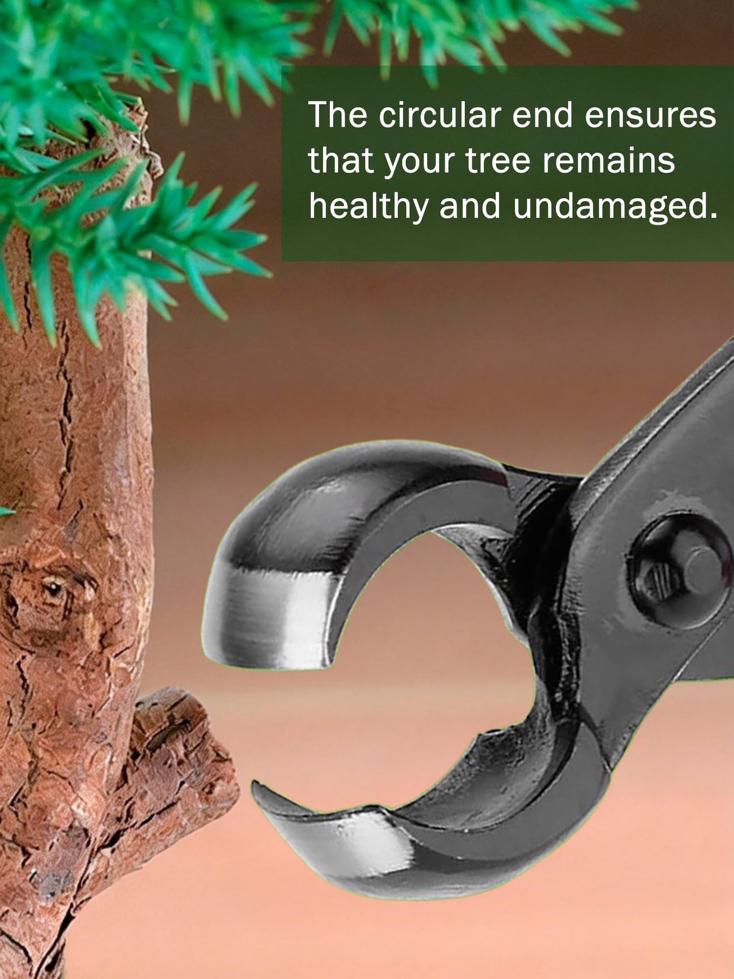 Haosie Bonsai Concave Cutter, Bonsai Tools Concave Cutter, 8.4 Inch Manganese Steel Alloy Sharp Blade Round Edge Knob Cutter, Gardening Concave Pruner(210mm / 8.27inch)(210mm)
