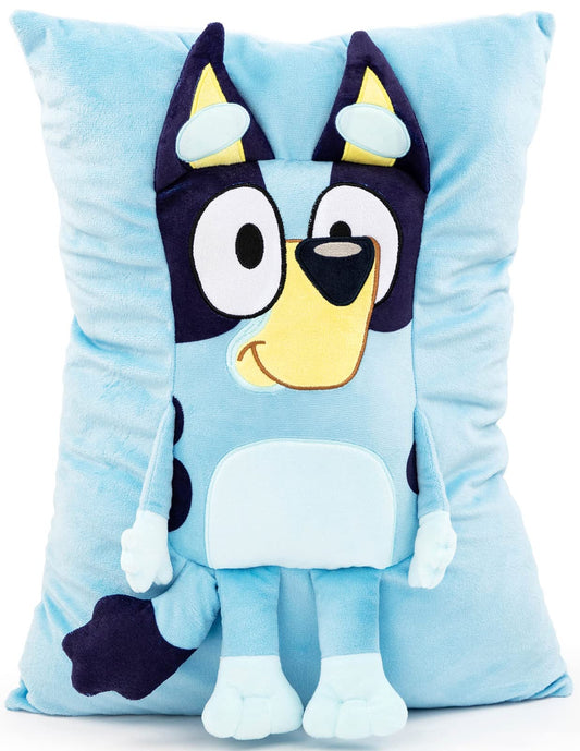 Bluey Snuggle Pillow - Super Soft Plush Decorative Throw Pillow - Measures 15 Inches (Official Bluey Product)