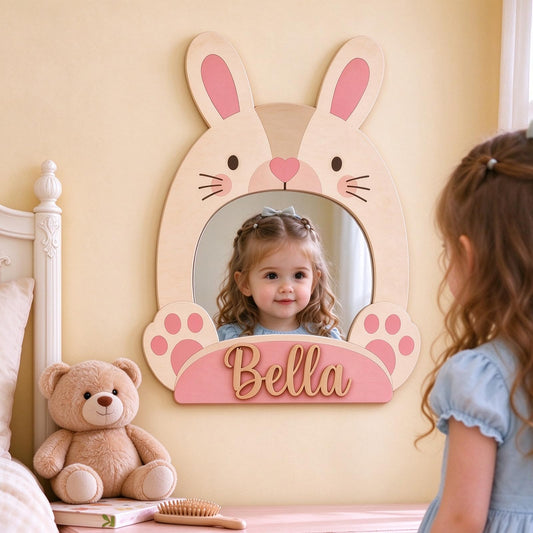 Custom Name Shatterproof Kids Mirror for Wall Bedroom Decor Baby Gift