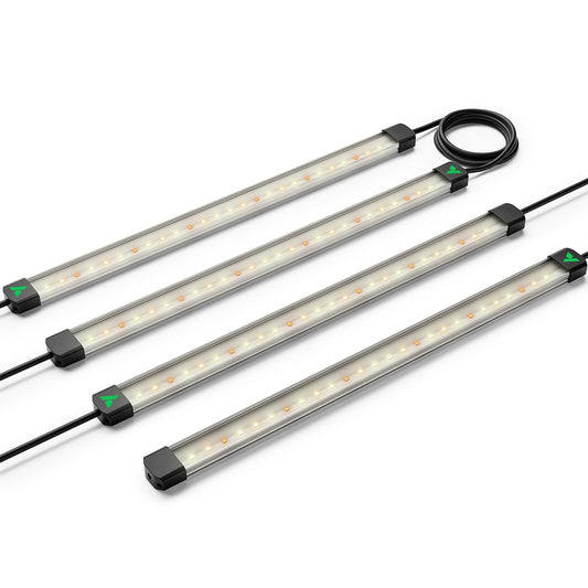 VIVOSUN Lumaray LED Grow Light Bars 16”(4-Bar), Full Spectrum Side Lighting with 60% Red Light up to 25% Yields for Grow Tents, Greenhouses, Magnet Reliability Upgraded, SGS Compatible