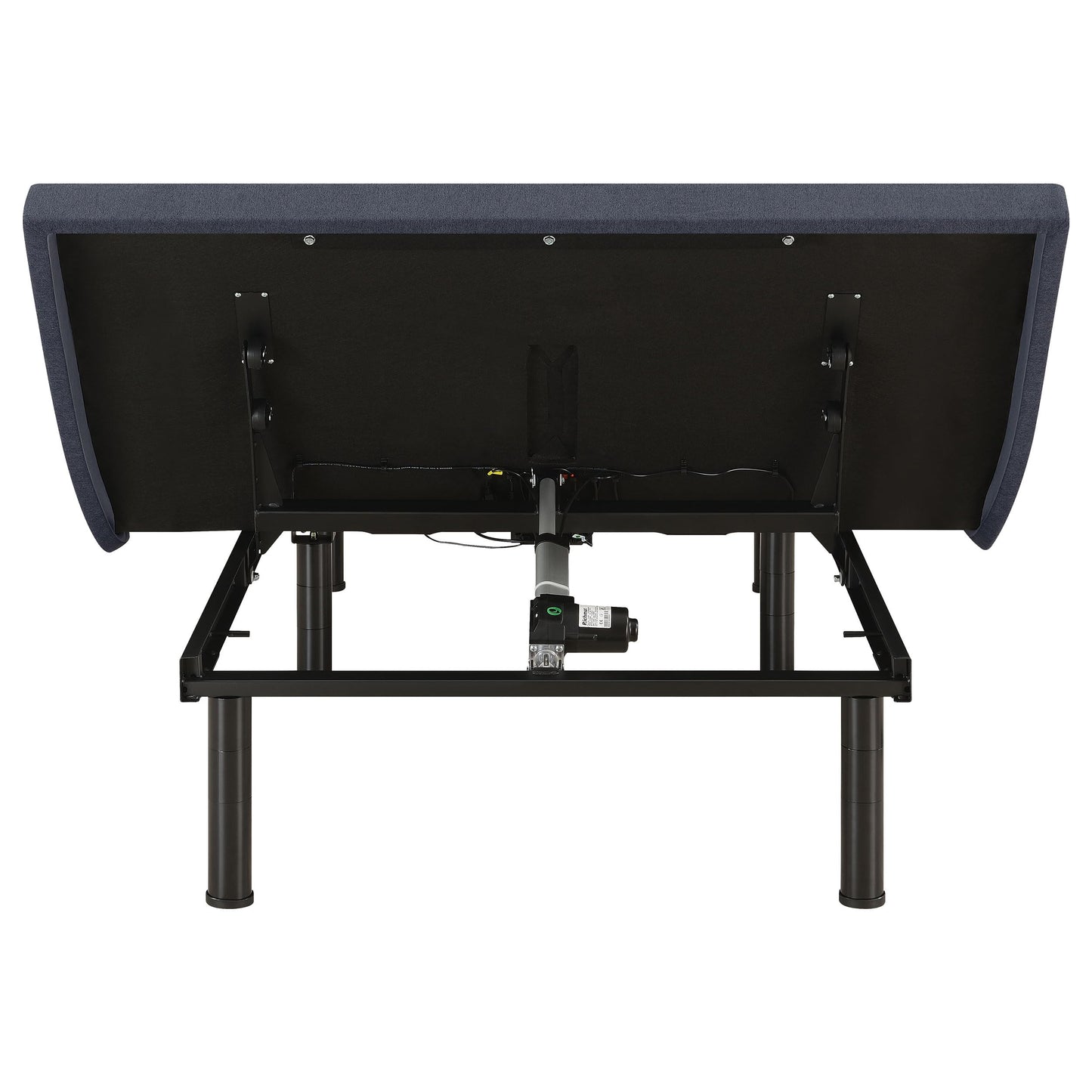 Coaster Home Furnishings Clara Contemporary California King Size Upholstered Adjustable Bed Base with Wireless Remote Height Adjustable Legs Easy Assembly Black 350131KW