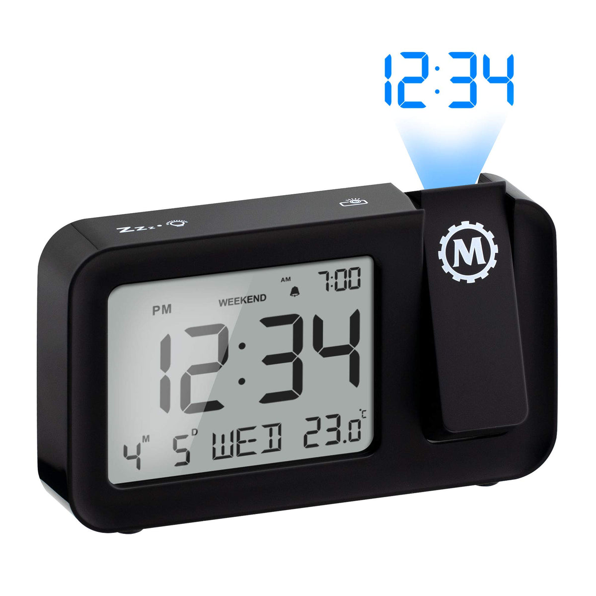 Backlit Large Display Projection Clock by Marathon Watch Company