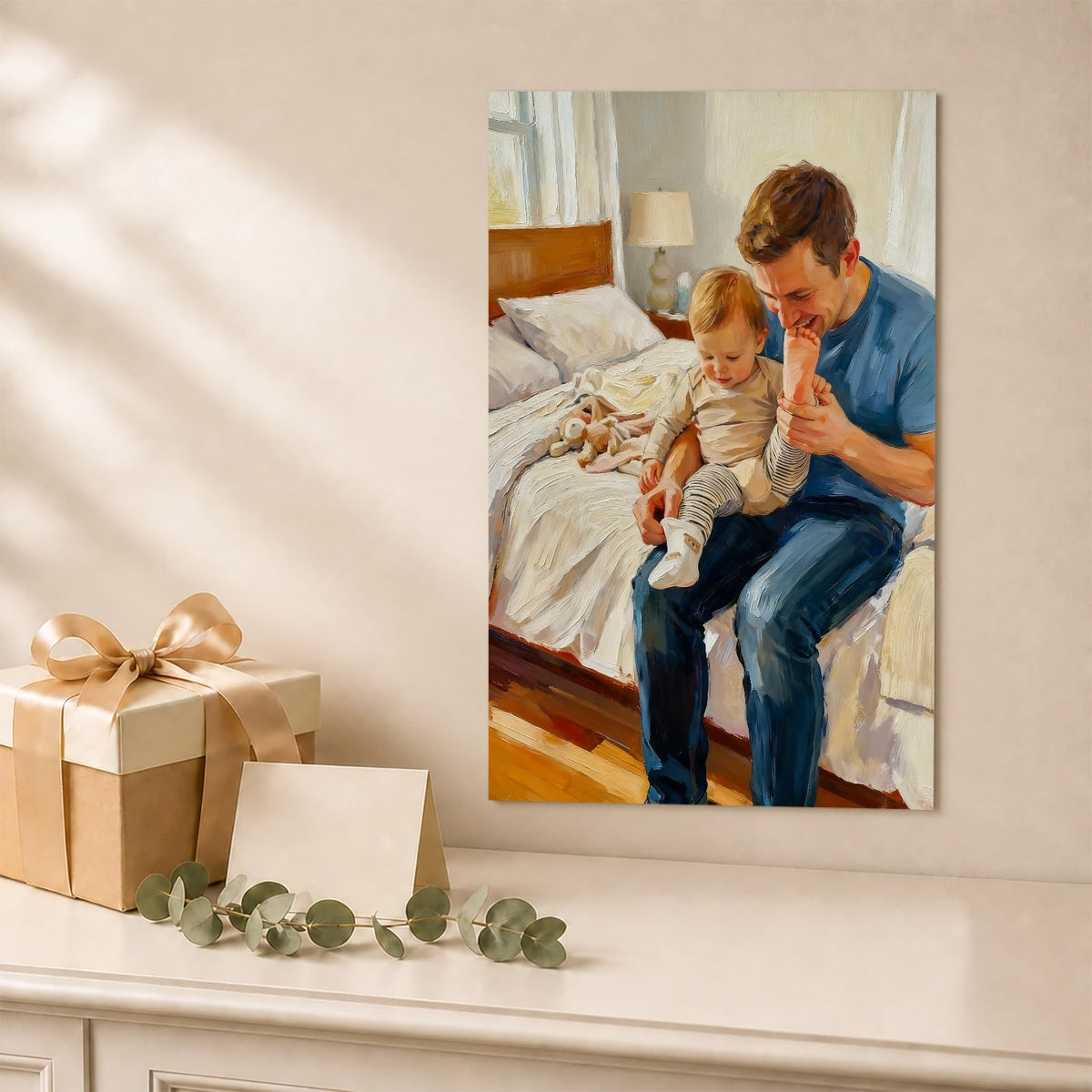 Picture to Oil Painting Art Poster, Gift for Your Partner