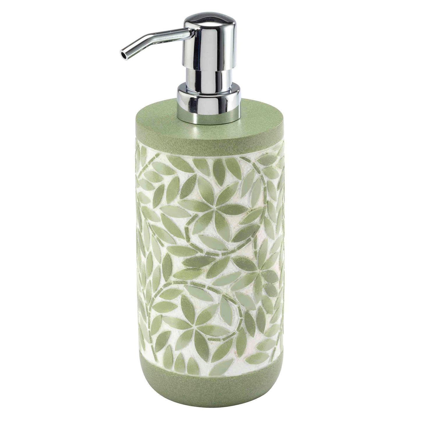 Avanti Linens - Lotion Pump/Soap Dispenser, Resin Countertop Accessories, Guest Bathroom Essentials (Stratford Collection, Green)