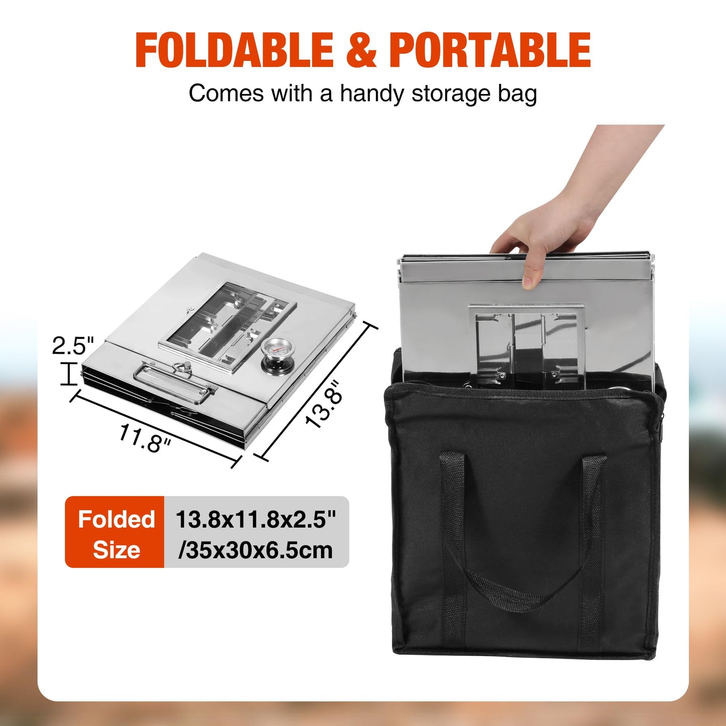 REDCAMP 14"H Foldable Camping Oven with 2 Tier Grill, Stainless Steel Portable Camping Stove for Baking Cinnamon Rolls, Breads and Muffins with Wood Burning Fire,Propane Stoves,Campers,Baking BBQ