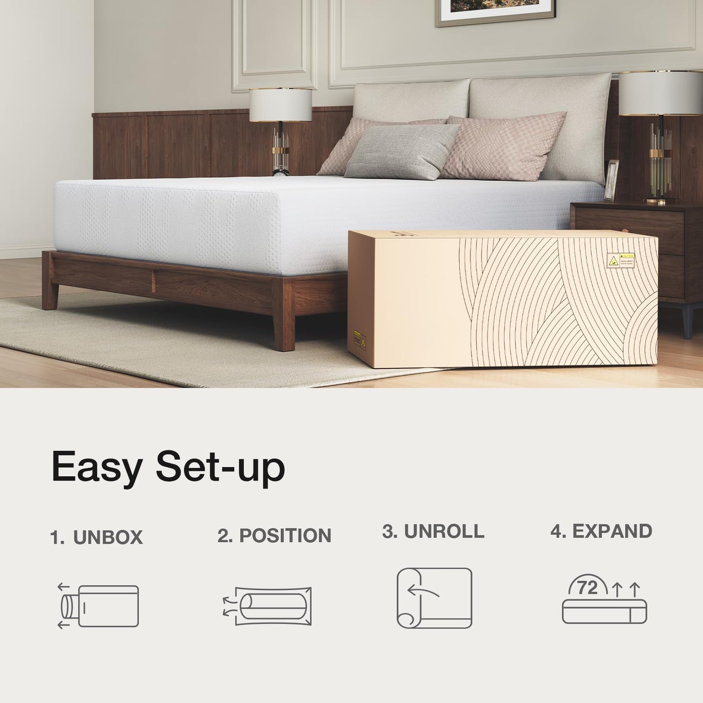 Novilla California King Mattress, 14 inch Cal King Mattress in a Box, Gel Memory Foam Mattresses for Cooling Night Sleep, Comfort Support,CertiPUR-US Certified