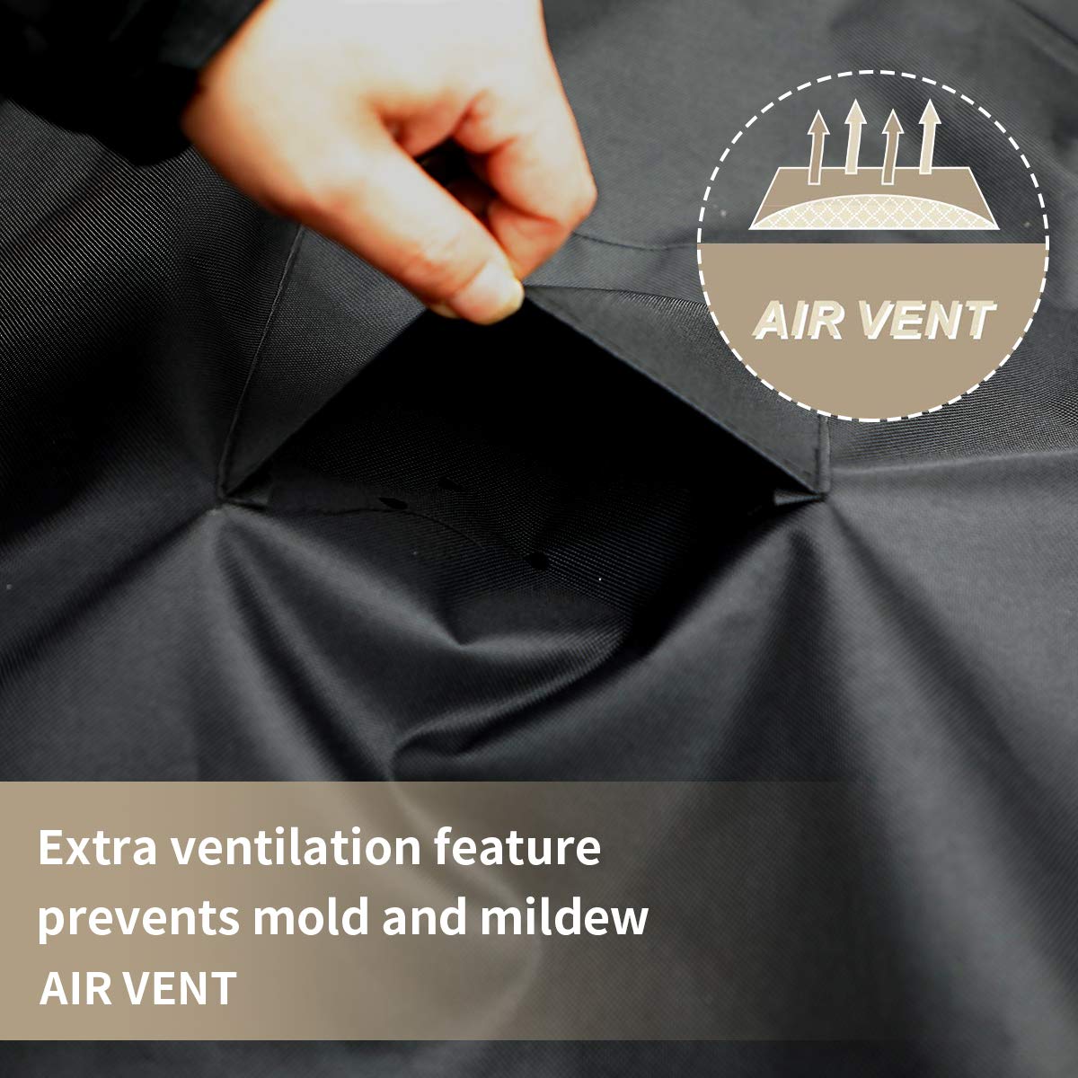 Outdoor Swing Cover 3 Triple Seater Hammock Cover Garden Swing Cover Garden Hammock Glider Chair Cover Patio Furniture Cover UV Resistant Swing Canopy Cover All Weather Protection(87*49*67inch)Black