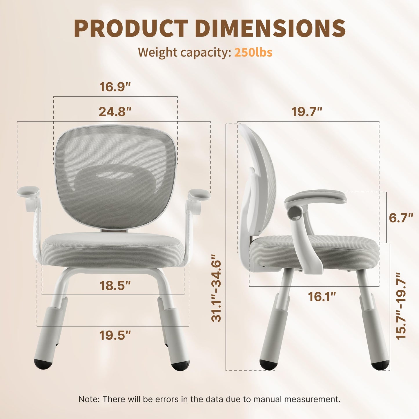 ERIYA Kids Desk Chair, Kids Study Chair,Height-Adjustable with Back Support, Ergonomic Design, Multifunctional for Study, Work & Dining – Ideal for Boys & Girls' Bedrooms & Schools