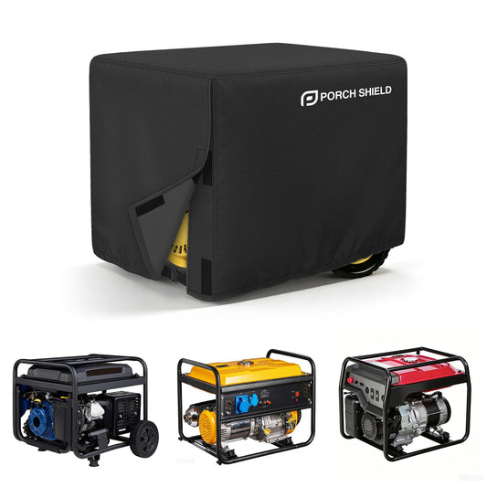 Porch Shield Waterproof Universal Generator Cover 32 x 24 x 24 inch - for Most Generators 5000-10000 Watt, Black