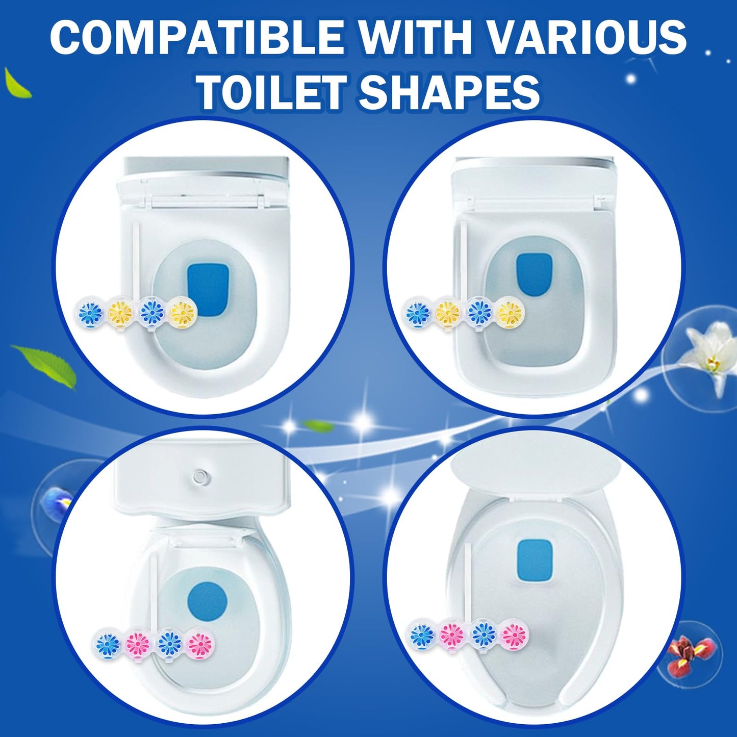 SCENTORINI 4-in-1 Toilet Bowl Cleaner Rim Hanger