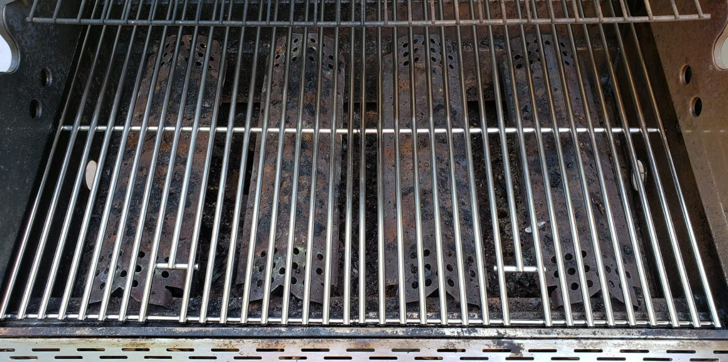 17 Inches Cooking Grates for Home Depot Nexgrill 720-0830H 720-0830D 720-0783E 720-0783C for Nexgrill Replacement Parts 4 Burner Gas Grill Grates Stainless Steel 2 Pack for 5 Burner