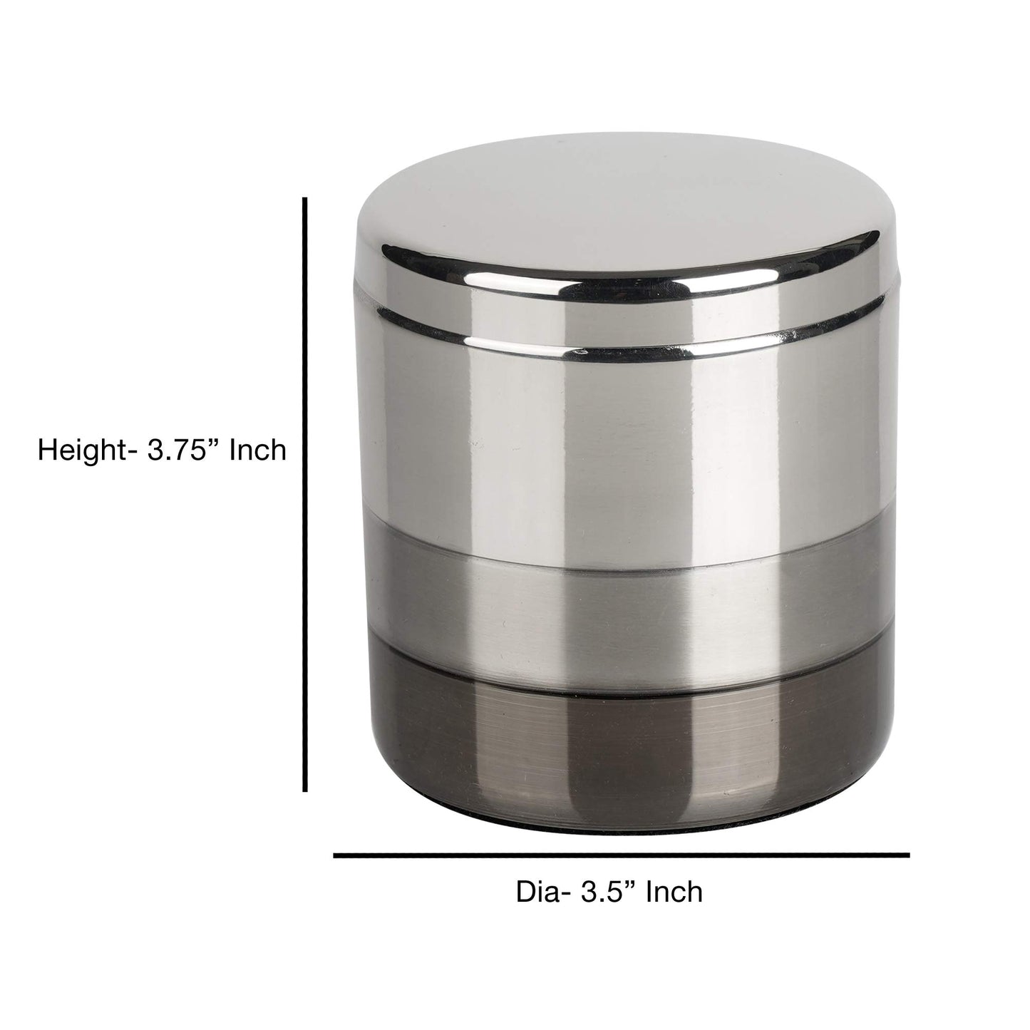 nu steel Triune Bath Accessory Set Vanity Countertop, 7 Piece Luxury Ensemble - Cotton Swab, soap Dish, Toothbrush Holder, Tumbler, soap Pump, Waste Basket, Tissue Box - Shiny, Brushed & Black Nickel