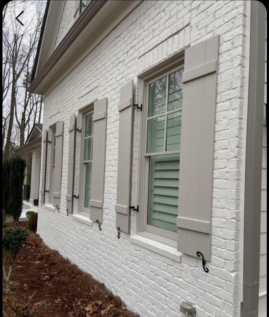 Polaris Homeside 4 Board and Batten Joined Vinyl Shutters (1 Pair) 14-1/2in. x 31in. - 930 White